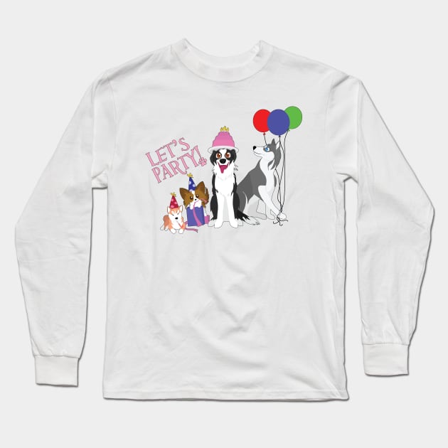 Party Animals Long Sleeve T-Shirt by SakuraDragon